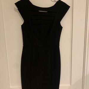 Little black dress with cut out on top